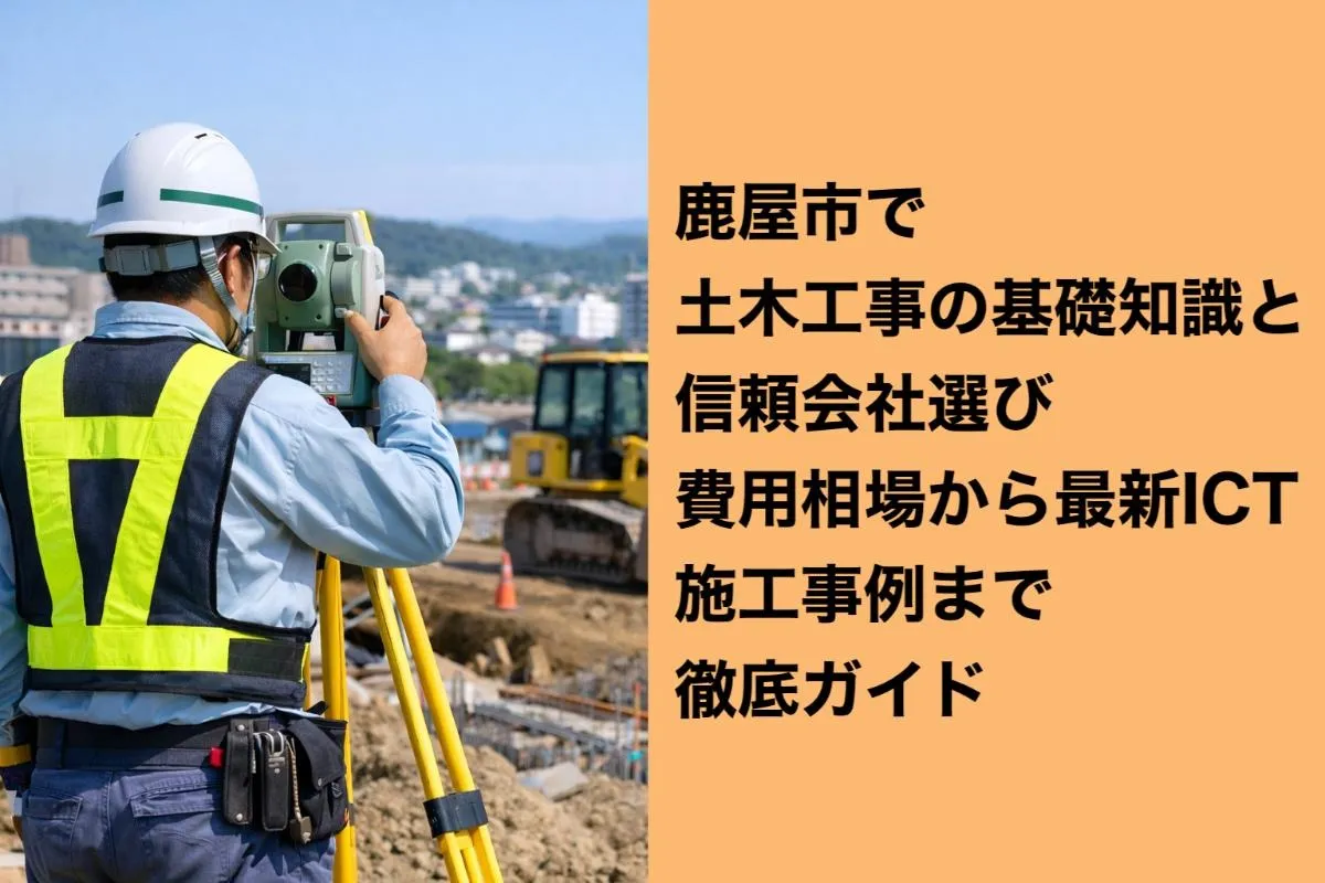 鹿屋市で土木工事の基礎知識と信頼会社選び｜費用相場から最新ICT施工事例まで徹底ガイド