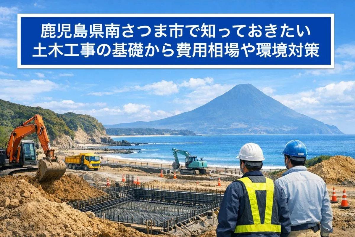 鹿児島県南さつま市で知っておきたい土木工事の基礎から費用相場や環境対策