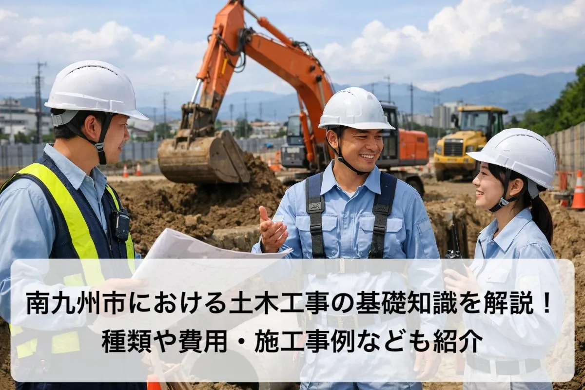 南九州市における土木工事の基礎知識を解説!種類や費用・施工事例なども紹介