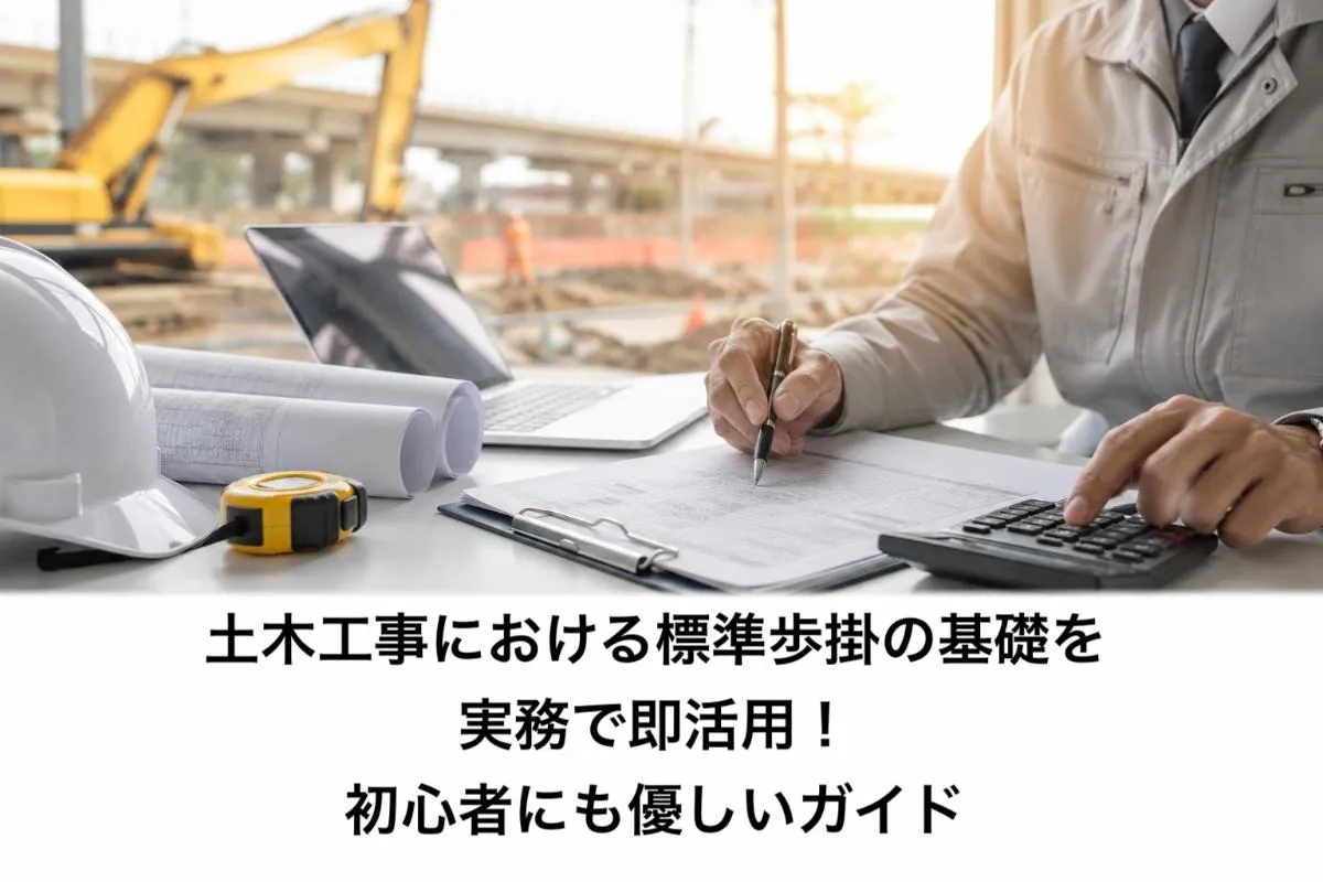 土木工事における標準歩掛の基礎を実務で即活用！初心者にも優しいガイド